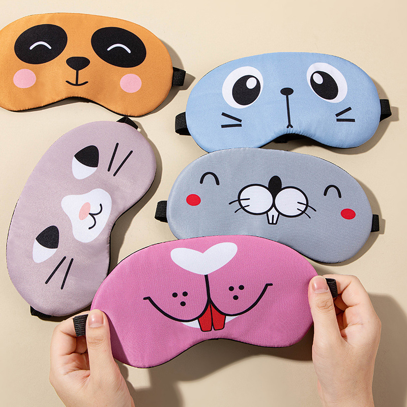 可爱卡通眼罩睡眠遮光学生眼罩批发赠品眼罩敷冷敷航空儿童眼罩