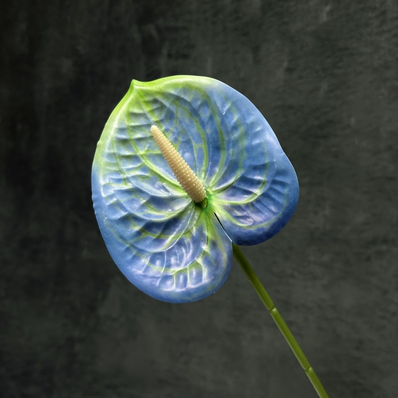 Decoración de Escenarios de Boda con Anturios Simulados, Decoración del Hogar, Accesorios de Fotografía, Adornos de Flores Artificiales en 3D para Venta al por Mayor