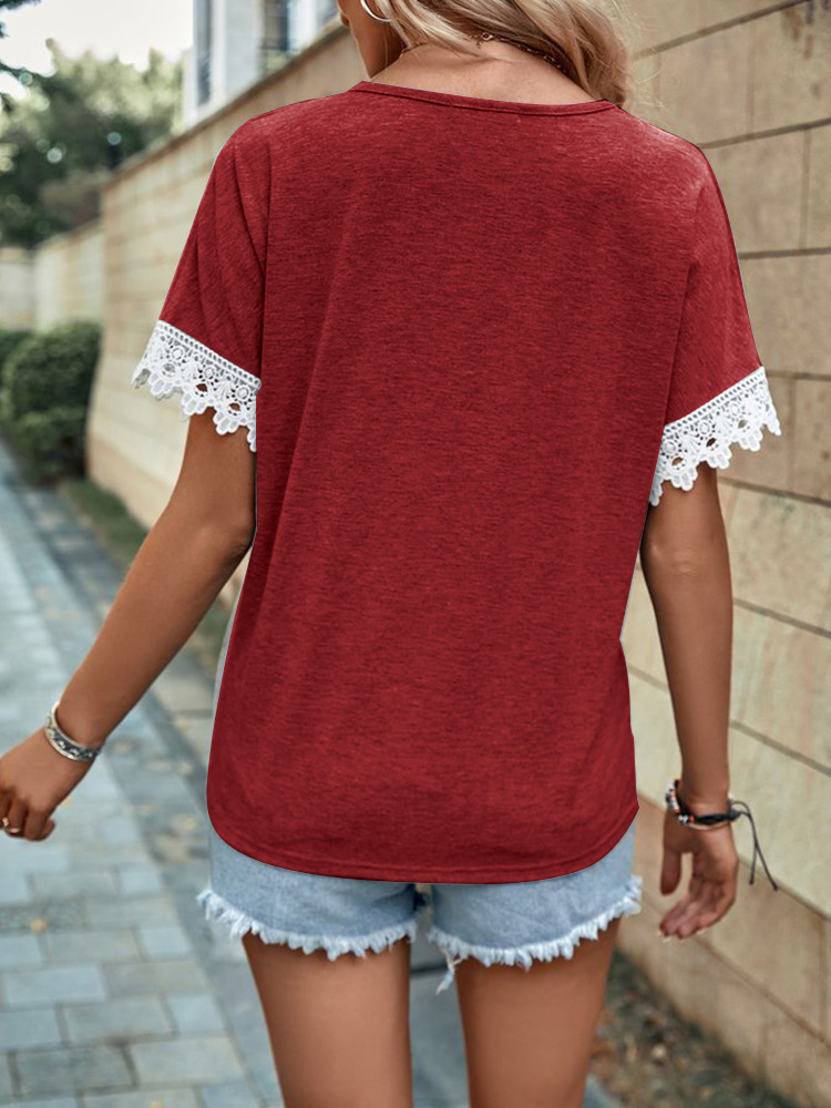 Solid Color Pattern Summer Season Wholesale Women'S Casual Solid Color Short Sleeve T-Shirts