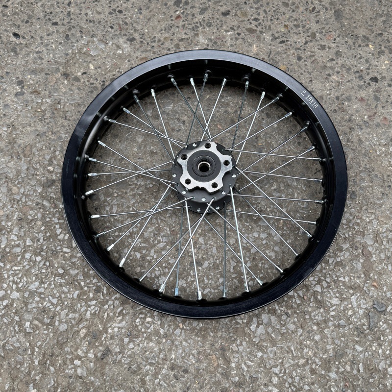 Suitable for QiuLong Light Bee modified front 1.85-16 and rear 2.15-16 aluminum alloy wheel assemblies 16inch wheel rims