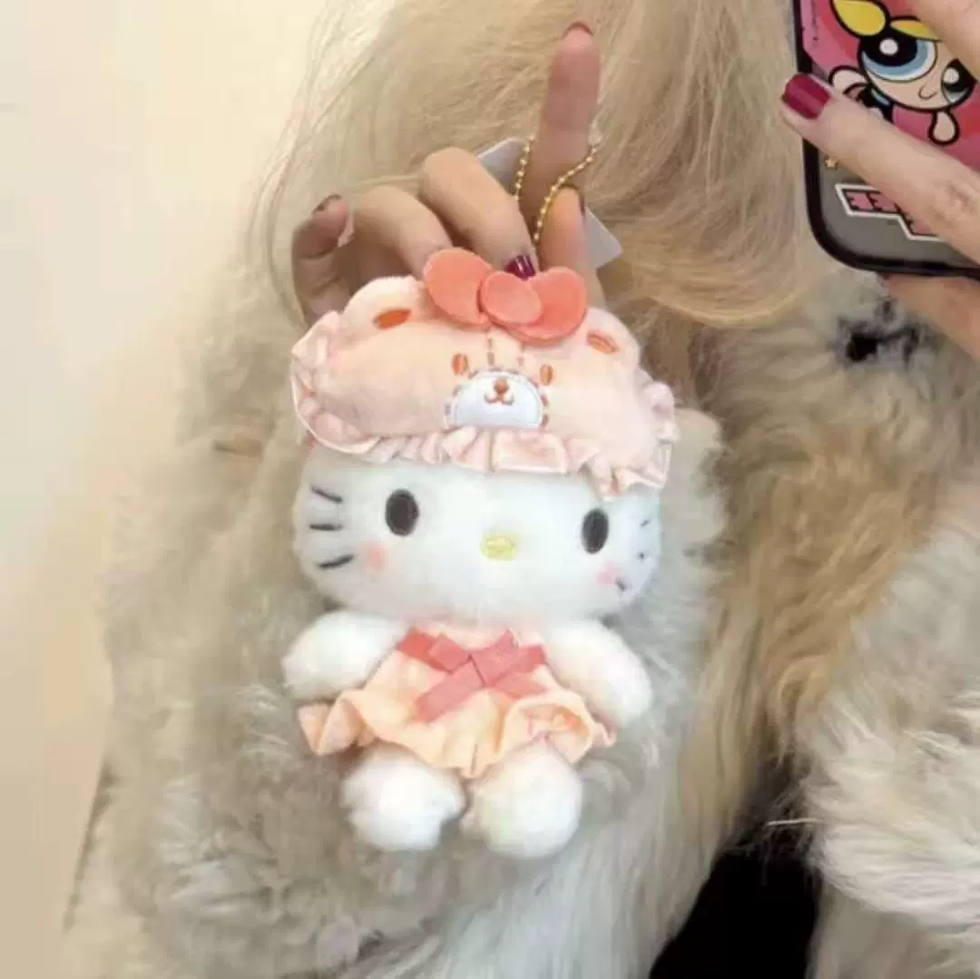 Плюшевый брелок (Sanrio) Hello Kitty, плюшевая кукла-талисман, размеры 10–16 см