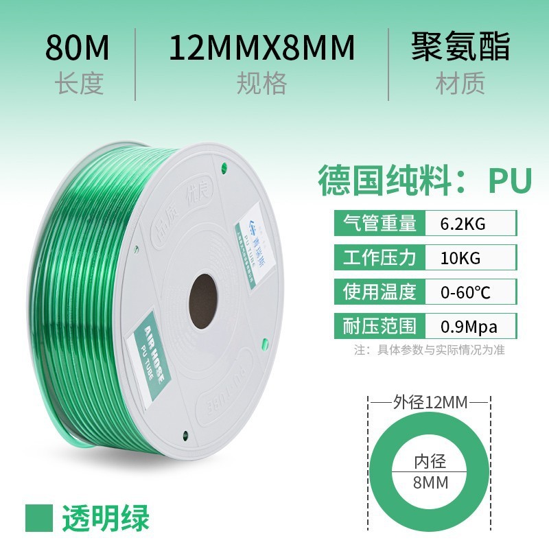 PU气动软管8mm气线12mmPU管PU气管空压机配件大全|undefined