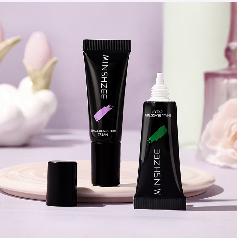 Mingxi Zhi Little Black Tube Primer, Moisturizing Primer, Concealer, Brightening Complexion, Natural Cream for Women undefined