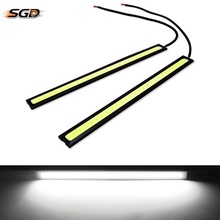 拾光登 日行灯17CM COB超薄高亮LED日间行车灯防水12V装饰照明灯