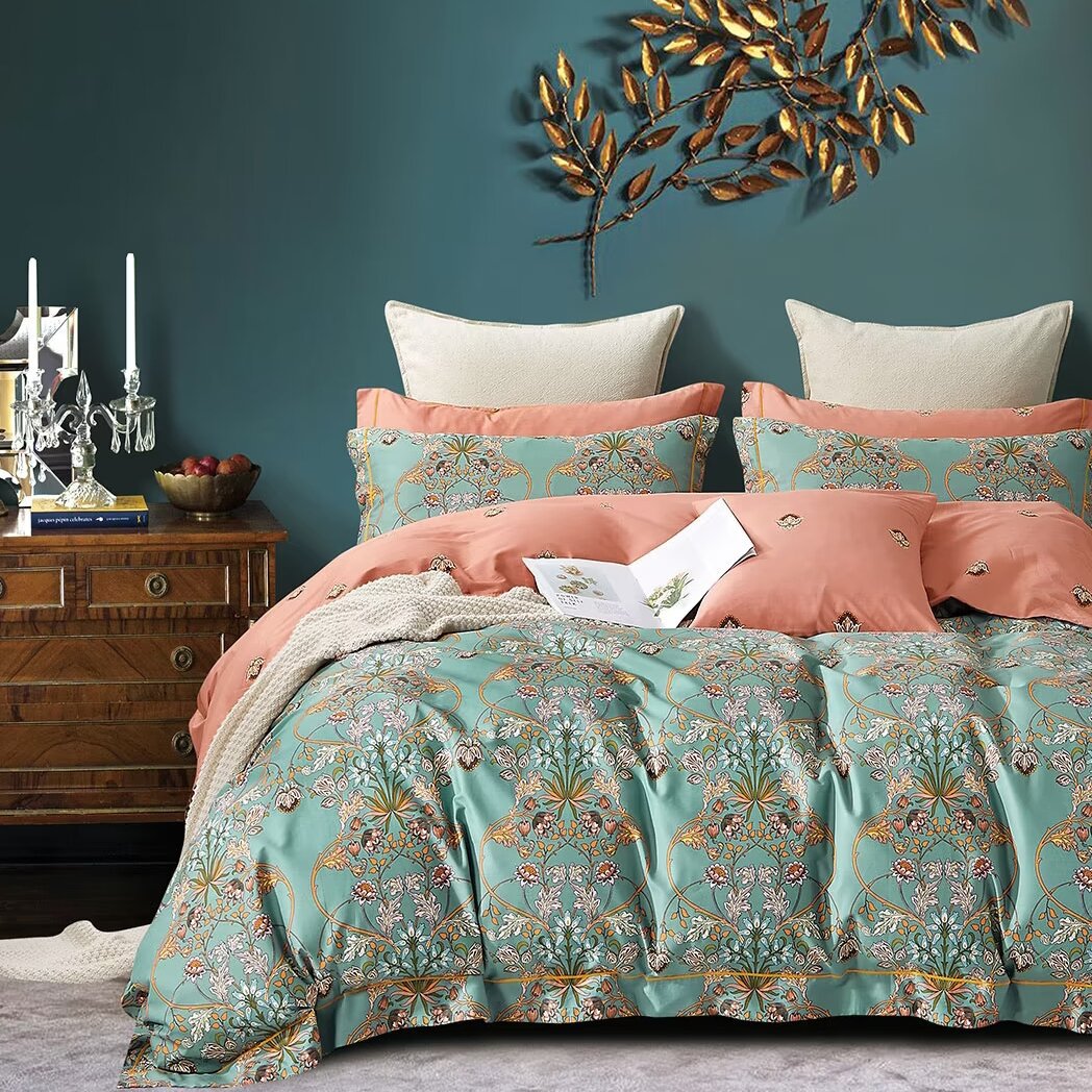 Brand Genuine Platinum Kelly Four-Piece Set of Pure Cotton Quilt Cover Pure Cotton Bed Sheetss Bedding Home Textile Wholesale Group Purchase