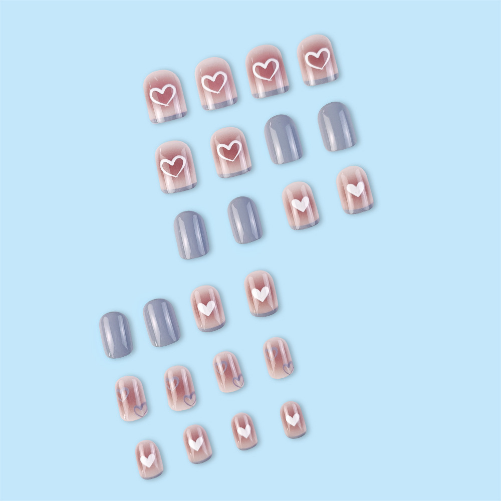 Fragante Taro Purple Love Wear Armor Tabletas Pegatinas de uñas postizas de color sólido de alta calidad Pegatinas de uñas