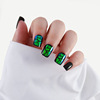Adhesive fake nails, cellophane for manicure, short nail stickers for nails