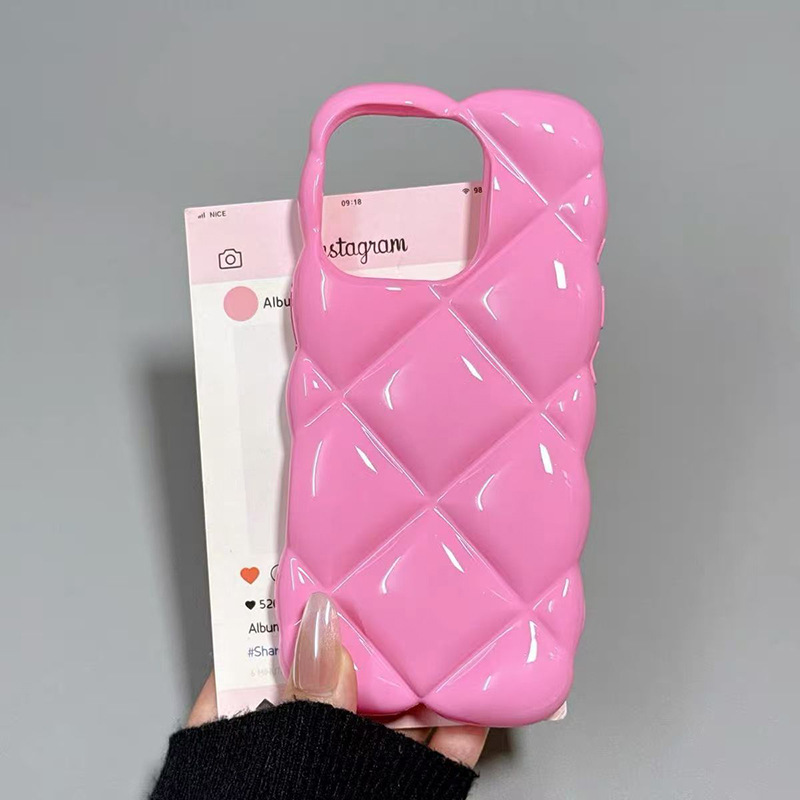 Macaron Diamond Pattern Phone Case For Iphone 17 Pro Max Shockproof_voghion.com