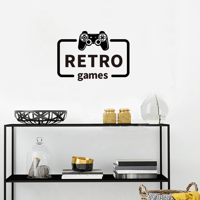 Cross-border new game handle living room bedroom room computer desk wall decoration stickers pvc self-adhesive removable 4