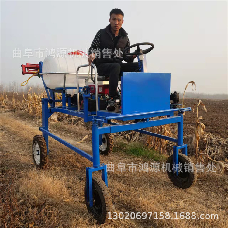 农用小型自走式打药机 新型四轮打药机 小型四轮打药机视频