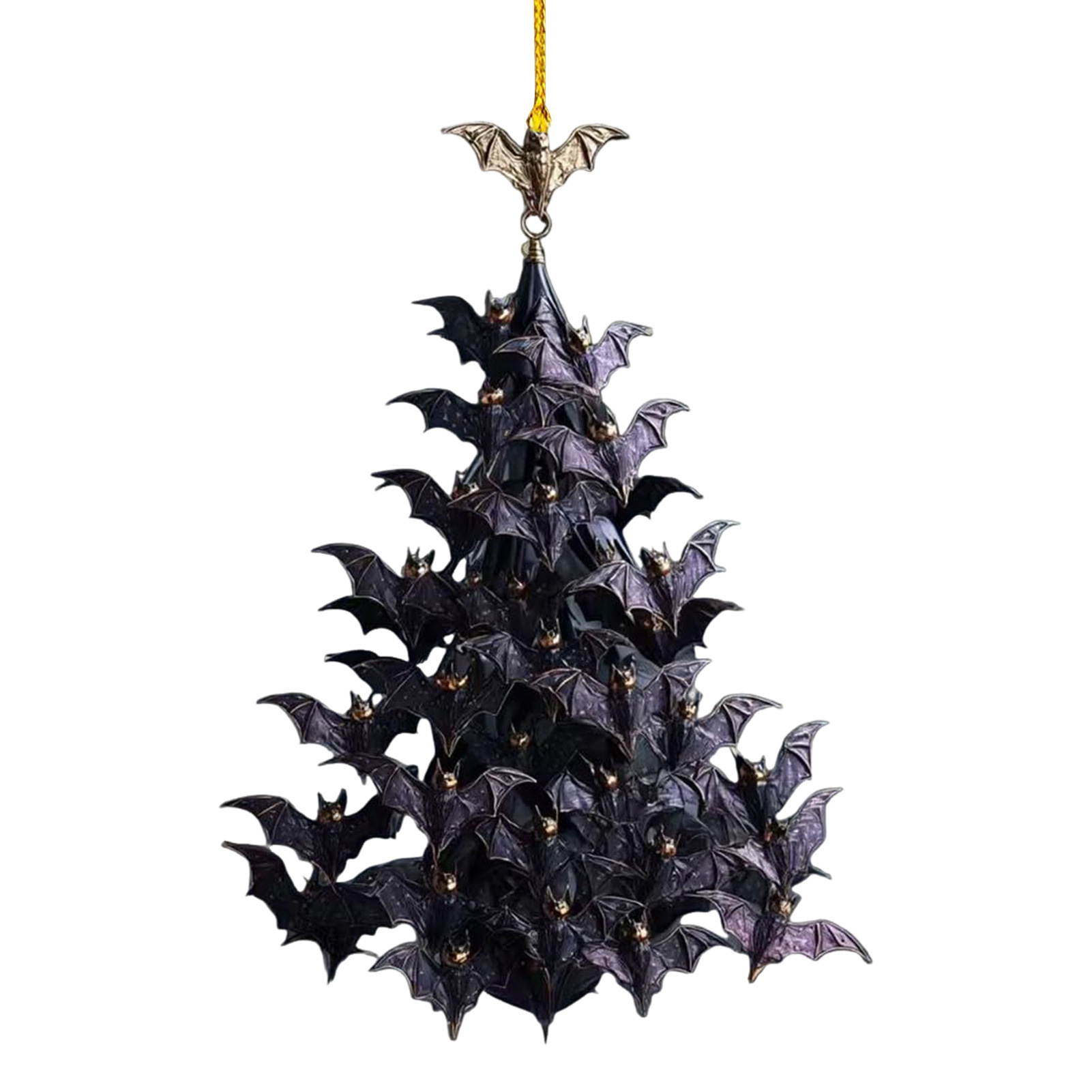 2025 Navidad árbol de Navidad acrílico colgante decoración transfronteriza nuevo murciélago decoración colgante decoración de Navidad