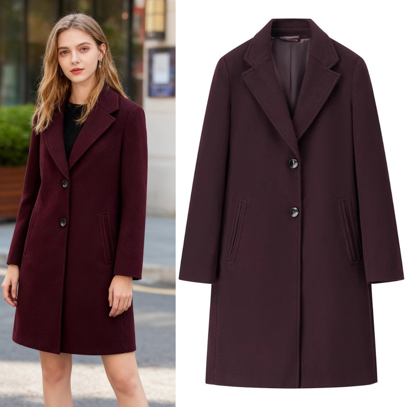 Za Export Cross-Border Spot Wholesale European and American Style Women's Clothing Autumn and Winter Popular Simple Soft Shoulder Pad Outwear Jacket