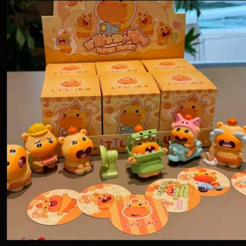 [スーパースイート] 新製品スーパースイートカピバラリトルルルブラインドボックストレンディなおもちゃフィギュアかわいい周辺カピバラクリエイティブカーパック|undefined
