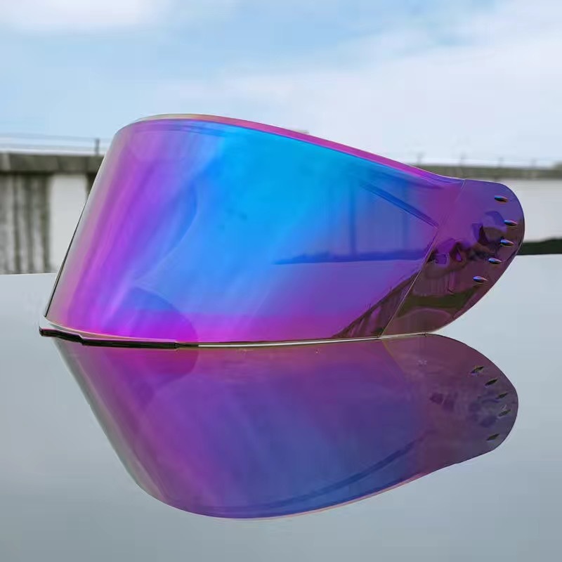 Espejo mágico colorido plateado marrón transparente de la lente del casco de ORZ 966