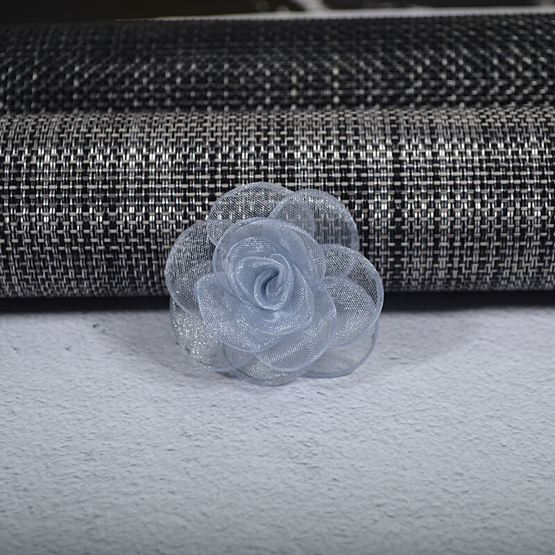韩版十五片纱花雪纱布艺花烧边花 手装辅料发夹饰品配件|undefined