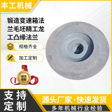 山东锻造厂家锻造变速箱法兰毛坯精工龙工凸缘法兰