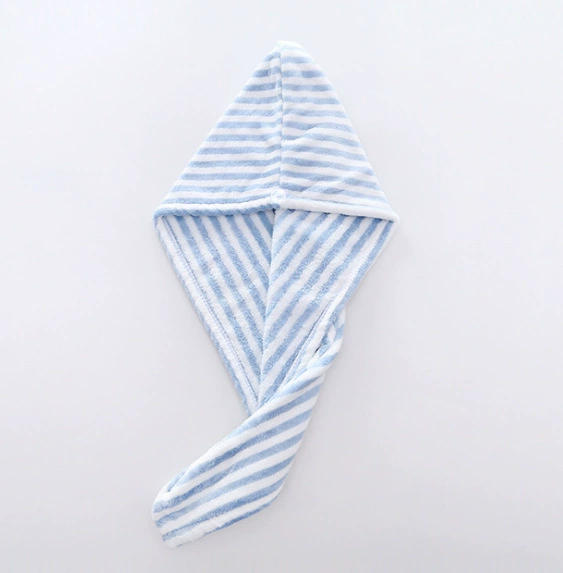 Coral hair towel, breathable cute dry cotton shower cap, (Cross-border trading), water absorbent