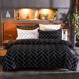 Amazon four-piece duvet cover cross-border home textile three-piece Duvet cover foreign trade bedding