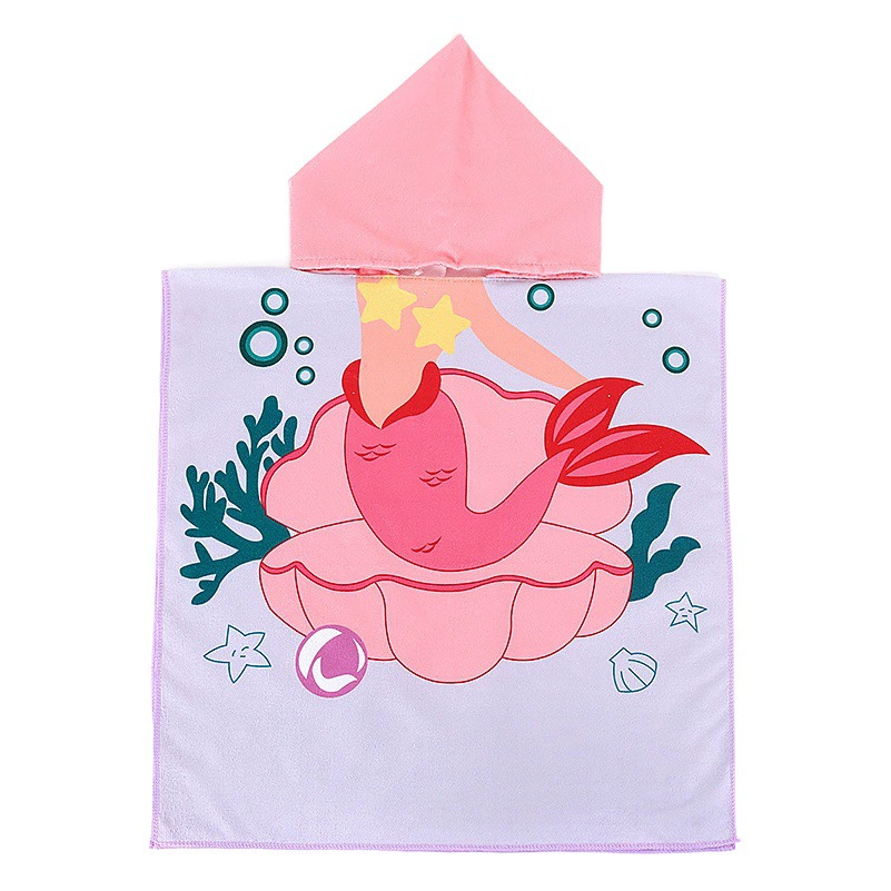 Пляжное полотенце микрофибра цифровая печать цветок девушка плащ банное полотенце халат мультфильм печать носимое банное полотенце