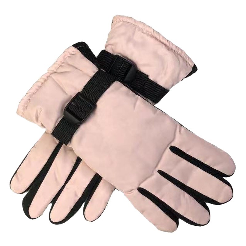 Winter Thickeneded Cycling Gloves, Outdoor Sports Windproof Fleece-Lined Ski Gloves, Electric Vehicle Cycling Warm Gloves