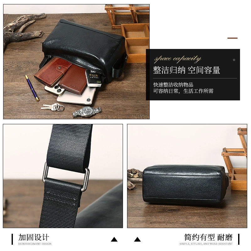 One-shoulder bag, small bag for leisure, pillow, genuine leather, high-end, wholesale