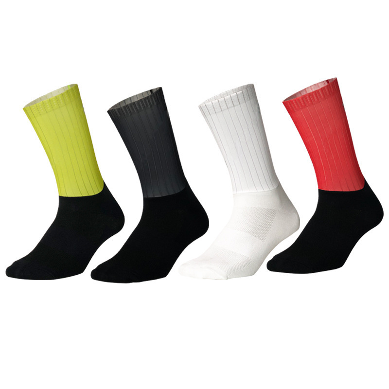 Aerodynamic compression cycling socks Aero socks integrated non-slip sports socks Aerodynamic compression cycling socks Aero socks integrated non-slip sports socks