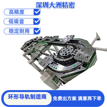 环形导轨输送线 多工位载具循环线 圆弧轨道
