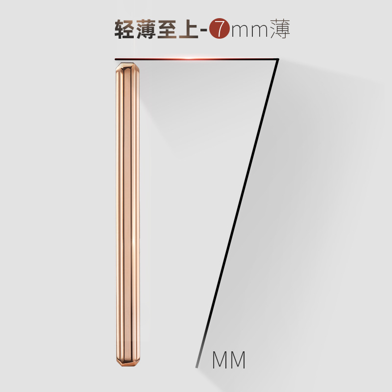 Metal ultra-thin USB charging lighter creative long strip windproof lighter advertising engraving silent quiet lighter 