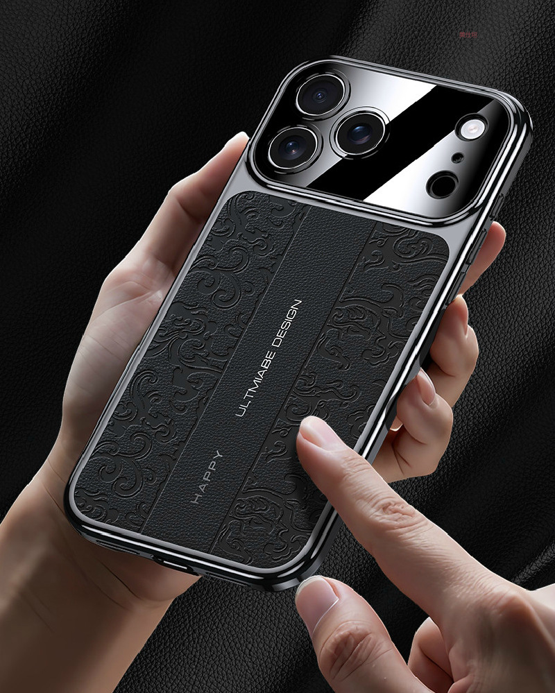 Ốp lưng iPhone 17 Pro Max mạ điện, da giả chống rơi, phong cách doanh nhân — [Mẫu rồng mây đen ★ Thay đổi sang da trơn RS trong vài giây], [Mẫu rồng mây đỏ Rui ★ Thay đổi sang da trơn RS trong vài giây], [Mẫu rồng mây trắng ★ Thay đổi sang da trơn RS trong vài giây], [Mẫu rồng mây vàng ★ Thay đổi sang da trơn RS trong vài giây] chi tiết 11