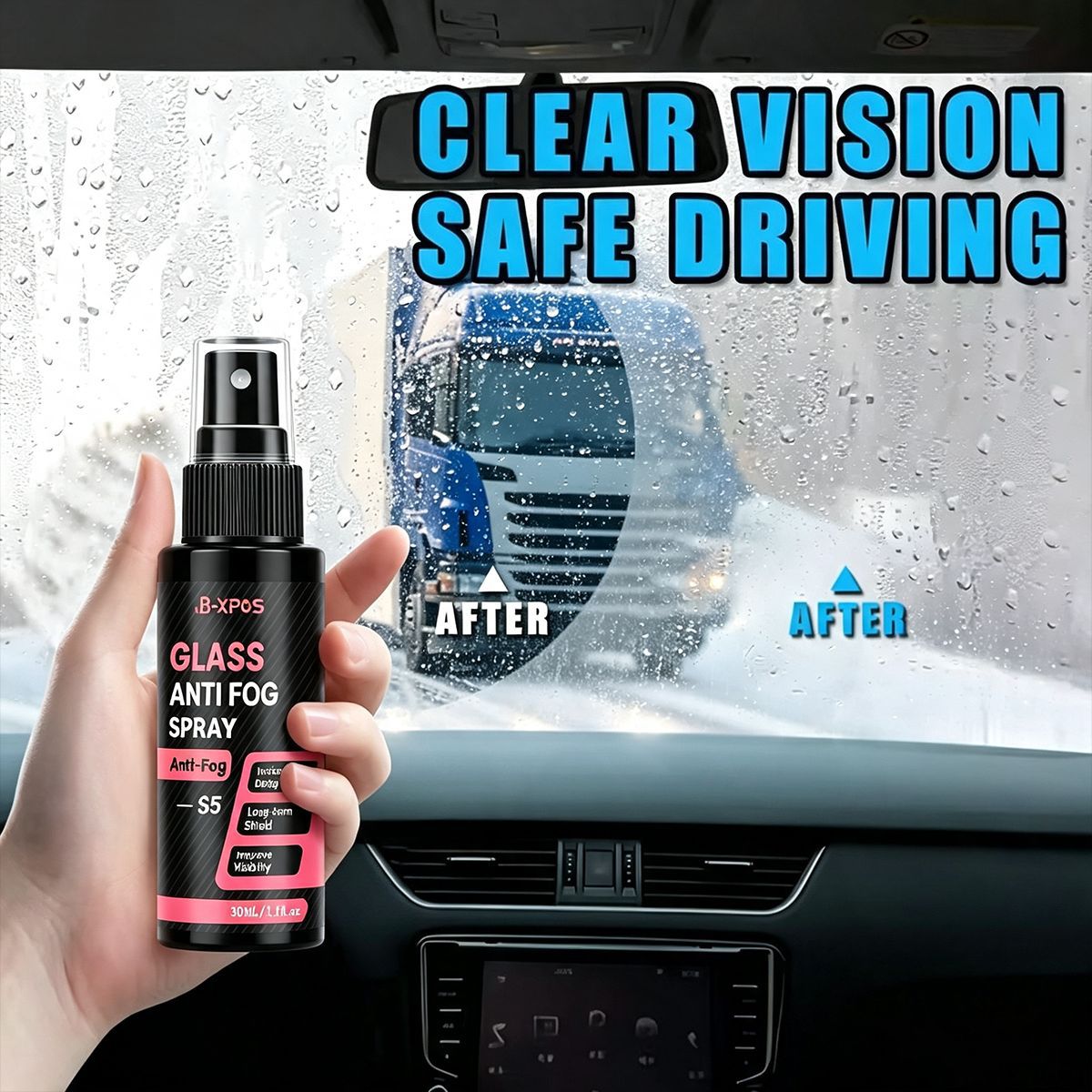 YT205 Automotive Glass Anti-Fog Rearview Mirror Window Glass Anti-Fog Anti-Rain Hydrophobic Coating Agent for Cross-Border Supply