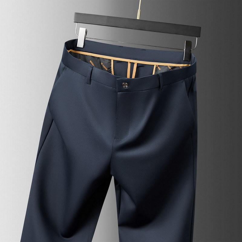 Fat Brother 2025 Men's Plus-Size Autumn and Winter Business Dress Pants, Extra Large, High Elasticity, Non-Tight, Three-Dimensional Cut, Hides Belly