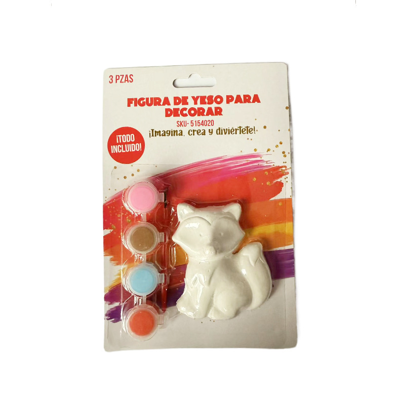 Muñeca de yeso para niños, juguete de pintura de graffiti, bricolaje pintado a mano, embrión blanco pintado, muñeca pequeña, regalo de vacaciones