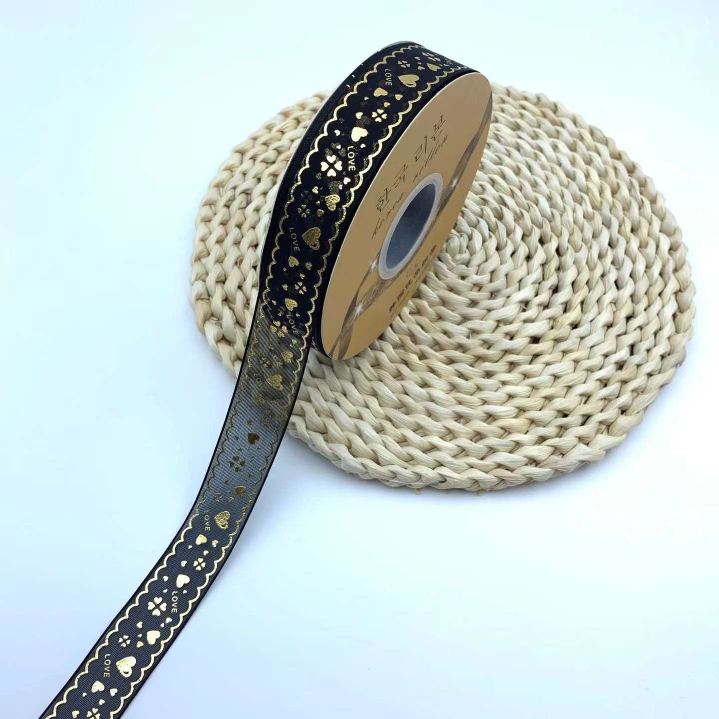 2,5 CM bandeja de barra de cinta de dorado transparente hecho a mano accesorios de bricolaje cinta de color oscuro caja de regalo de flores lote de embalaje