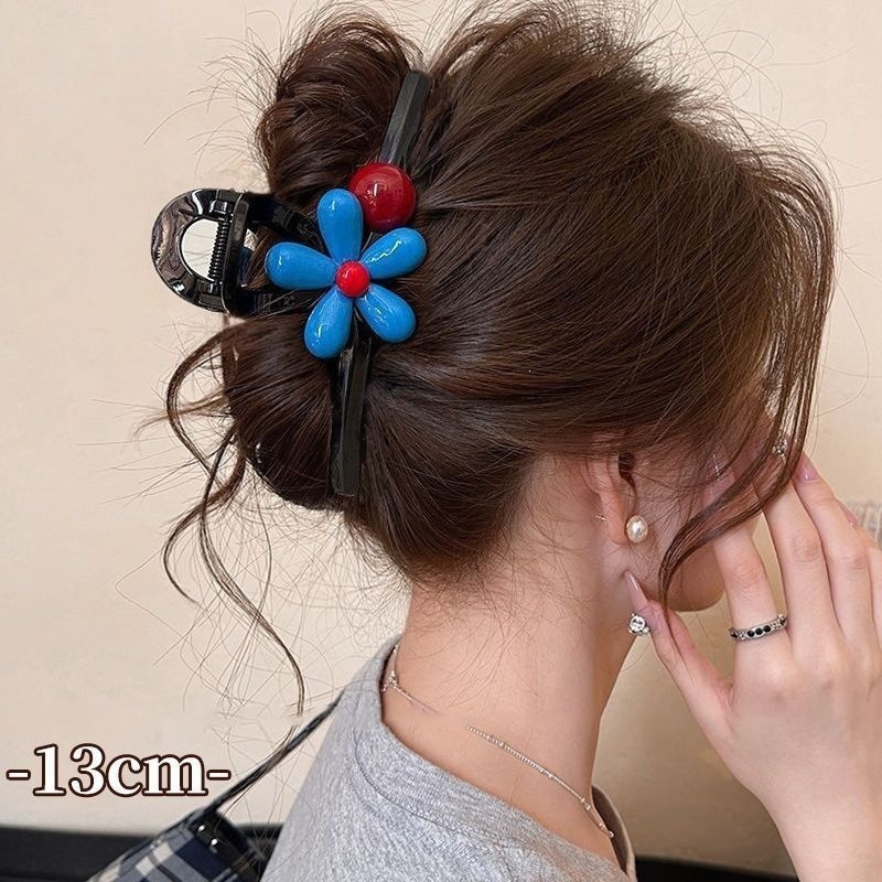 2026 nuevo clip de cabello ondulado clip de cabello de tiburón grande clip de cabello de mujer detrás de la cabeza de alta sensación clip de cabello accesorios para el cabello