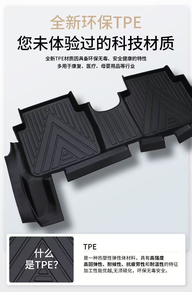 Suitable for Haver H6 Foot Pad Bag Threshold Tpe Car Foot Pad Surrounding Threshold H6 National Tide Coolpad Second Generation Third Generation TPE