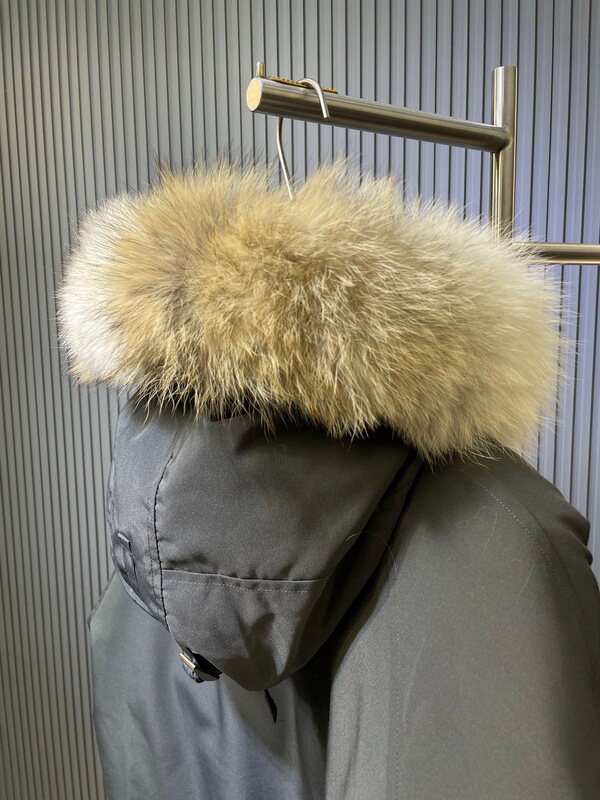 毒家正确版NFC芯片鹅家01款狼毛领飞行员夹克短款羽绒服男女同款|undefined
