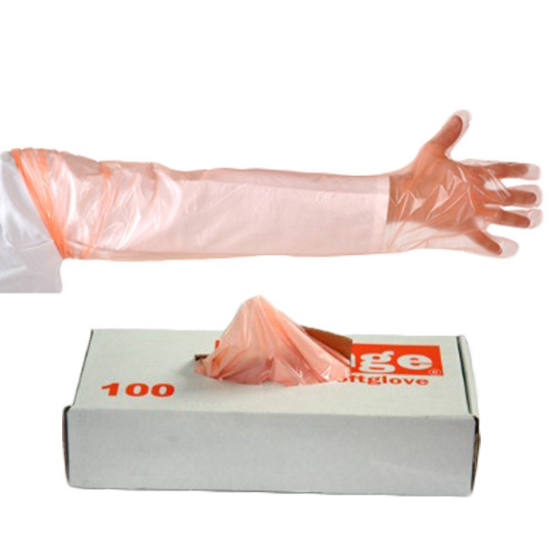 塑料一次性牛用长臂手套羊猪兽用直肠检查兽医接生Plastic长手套A