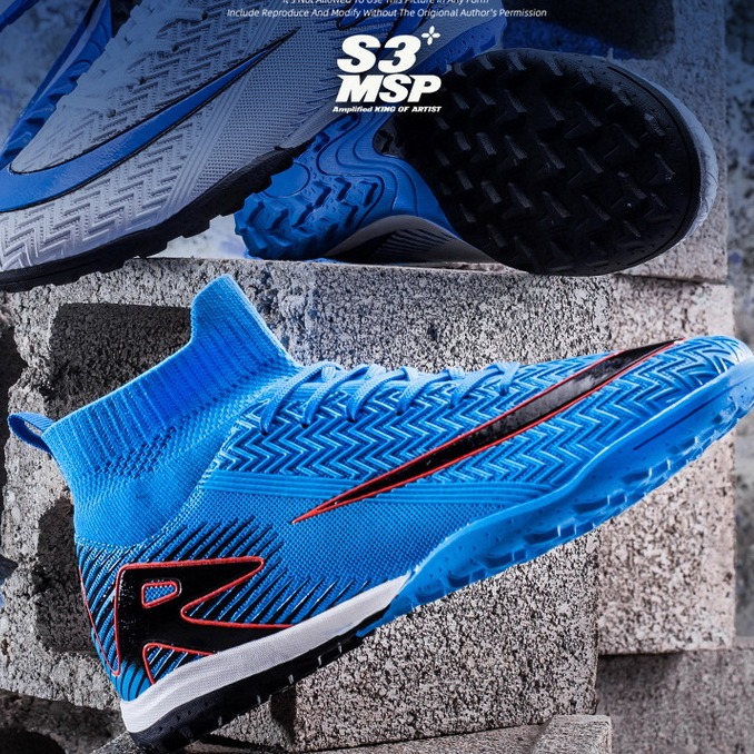 Nuevos zapatos de fútbol de alto nivel, estudiantes juveniles, zapatos de entrenamiento antideslizantes de césped al aire libre, zapatos de fútbol de clavos cortos para hombres y mujeres