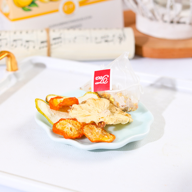 キンモクセイと氷砂糖入り雪梨茶、卸売箱入りハーブティー、ドロップシッピング、健康維持用花茶、美容用