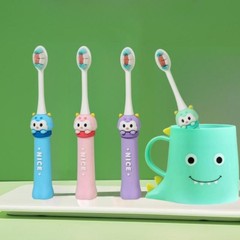Cartoon 10,000 soft and fine-bristled toothbrushes, independent storage box packaging, mouth guard and toothbrush for children aged 3-12 years old, manufacturer wholesale
