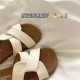 Soft waxy Q bomb ~! Good Texted Niche Kink Cross Slippers Women's Soft Outfit Summer Instagram Style Beach Sandals