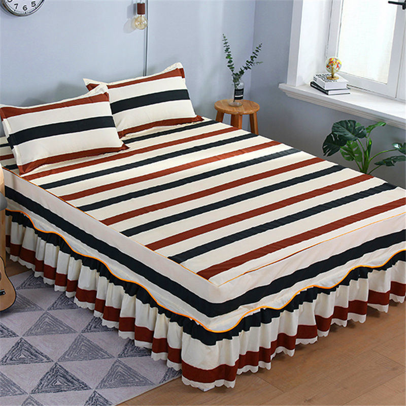 Una sola cubierta de cama de color sólido cubierta de cama de cama coreana sábanas de cama 1 m 1.5 / 2.0 m