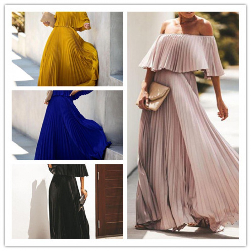 Spot European and American foreign trade word collar beach dress mop dress Spot European and American foreign trade word collar beach dress mop dress