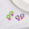 Fashionable brand cute earrings, Korean style, simple and elegant design