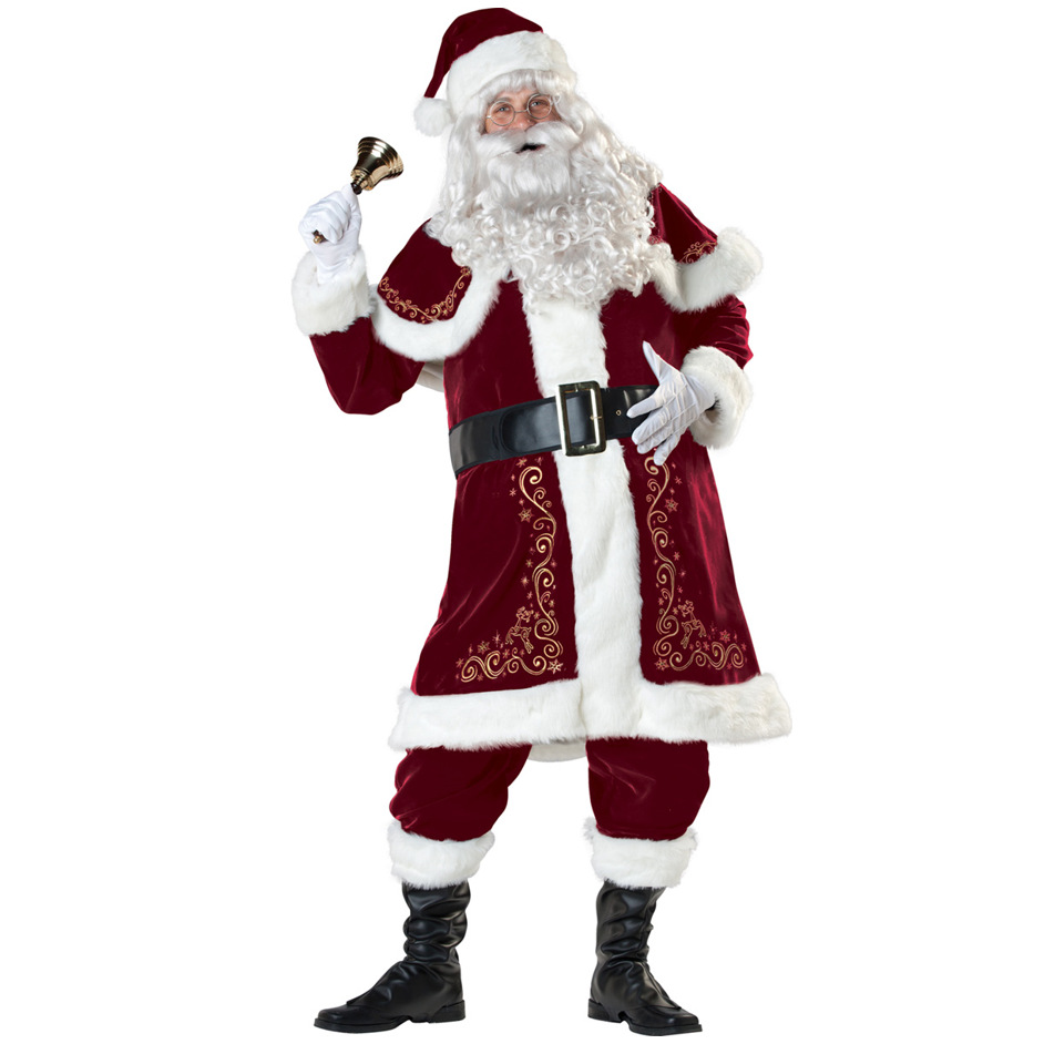 thumbnail image 1 of Disfraces de Halloween 2024 M-4XL ropa navideña de talla grande para hombre porque ropa navideña para hombre traje estampado ropa de Papá Noel, 1 of 5