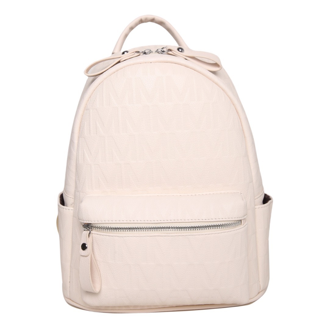 Rugzak voor dames Britse reliëfletterrugzak Hong Kong-stijl woon-werkverkeer zachte leren textuur schooltas voor studenten_voghion.com