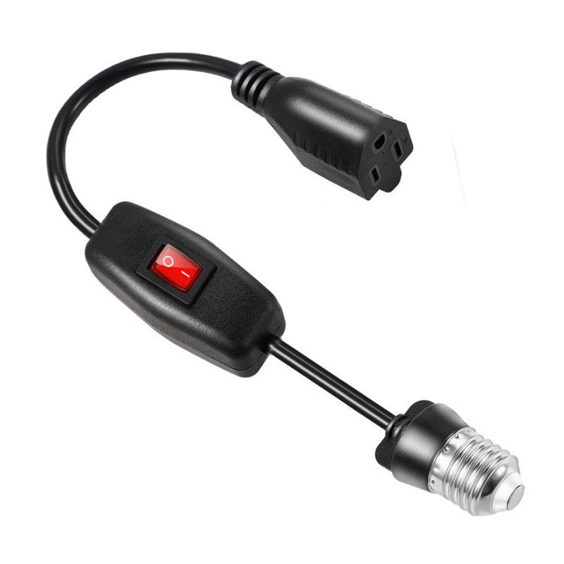 供应美规E26E27灯头延长转换插头插座延长线