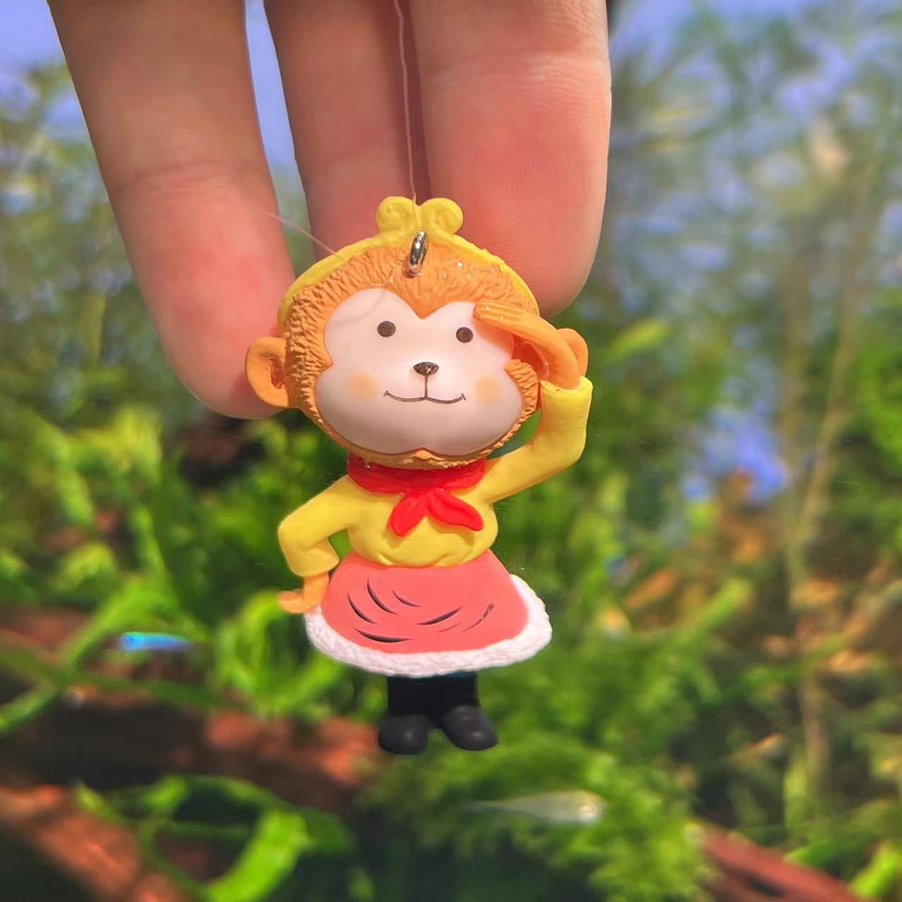 Journey to the West, una combinación de cinco maestros y aprendices, pequeños adornos de paisaje microscópico que son resistentes a las caídas y no se desvanece.