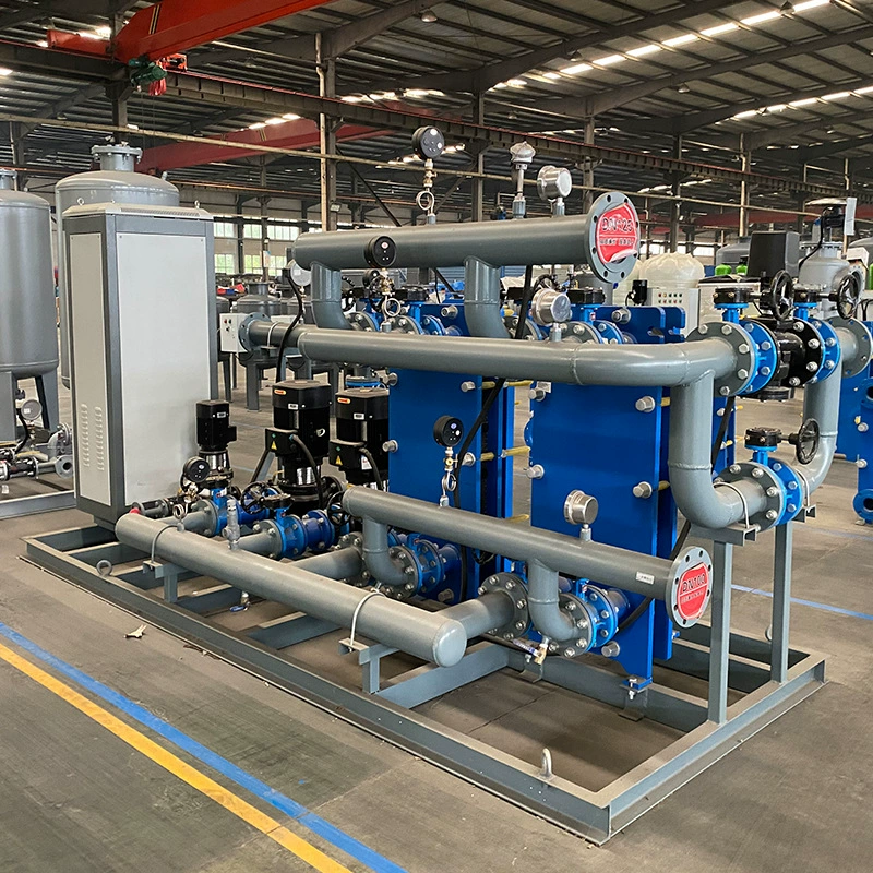 Теплообменное оборудование Jinfei с интеллектуальным дистанционным управлением для централизованного отопления в общежитиях и отелях, тепловой обменник, тепловой пункт.