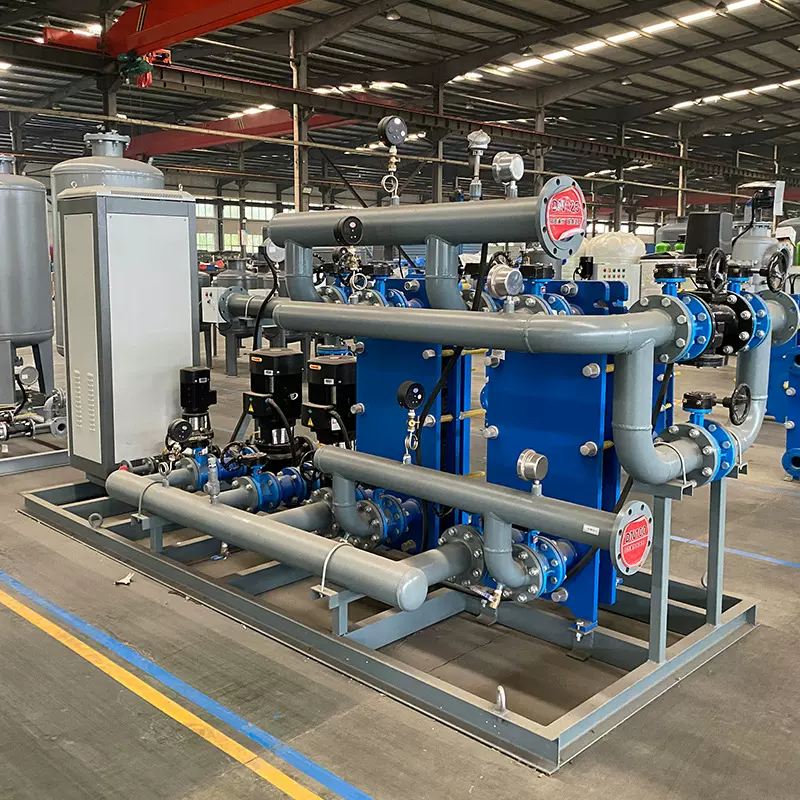 金霏换热设备智能远程控制小区酒店集中供暖板式换热机组换热站